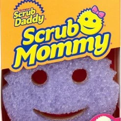 Flash-uitverkoop 😀 Scrub Daddy - Scrub Mommy Spons Krasvrij Dubbelzijdig Paars ⭐