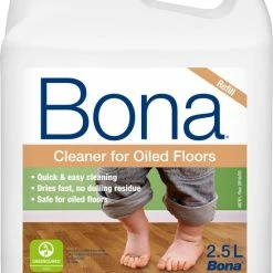 Aanbiedingen 🤩 Bona Geoliede Houten Vloer Reiniger - Navulling 2,5 Liter - Droogt Snel - Gebruiksklaar ❤️