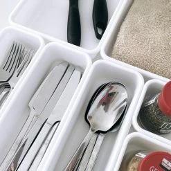 Beste Pirce 🎉 All-Goods Lade Organizer | Organizer Set Van 8 Bakken - Bestekbak Ladeverdeler Ladebak Organiser Lade Inzet Bak Opbergbak Houder Verdeling | Lade Verdeler Voor Keuken En Bureau | Badkamer | Lade Bakjes | Make Up Organizer | Wit | 🥰 -Dyson-winkel 550x828